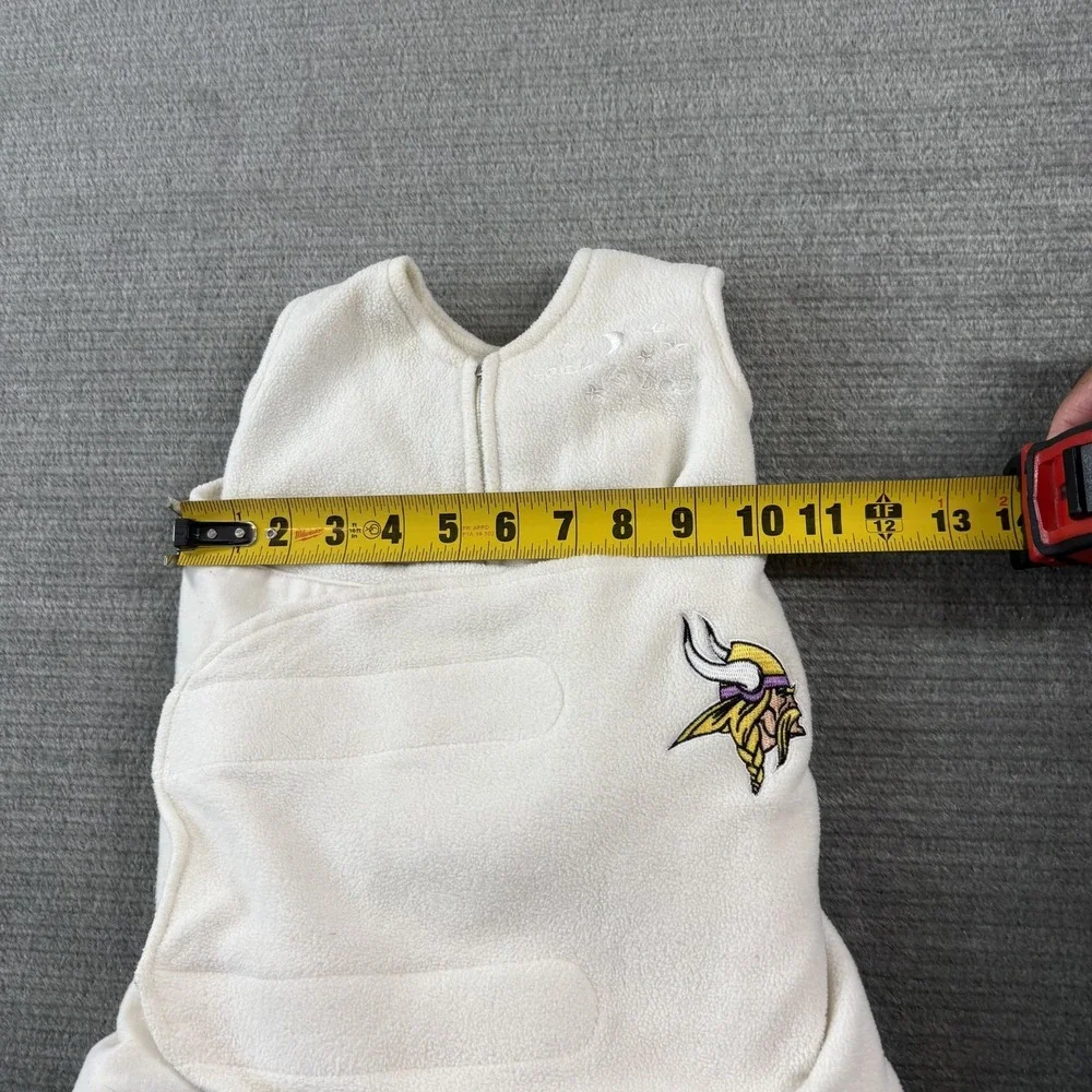 Halo Sleepsack Swaddle Cozy Fleece Newborn NFL MN Vikings Embroidered Logo